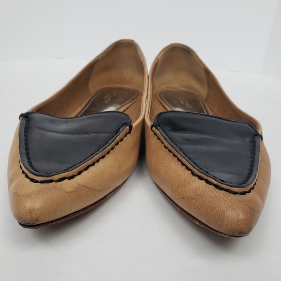 Coach walsh tan leather flats - Picture 2 of 8